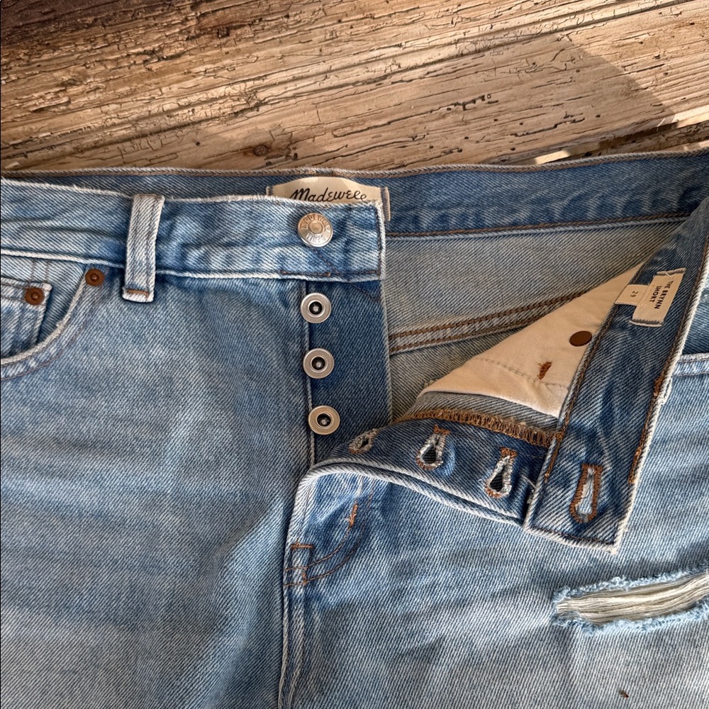 MADEWELL Brynn Blue Jean Shorts 29 - Picture 9 of 13